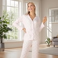 thumbnail image 2 of Conjunto de Pijama de Algodón Modal de Manga Larga para Mujer, Conjunto de Pijama de Dos Piezas Superior E Inferior, Conjunto de Pijama con Botones, 2 of 4
