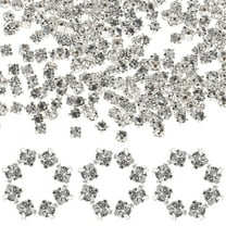 GAXIRE Clothing Sewing Rhinestones Silver 1440Pcs 0.04x0.04In