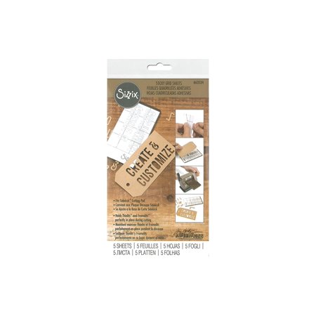 UPC: 0630454256687 | Sizzix Sticky Grid Sheets 5/Pkg Inspired By Tim Holtz-2.5 X4.5