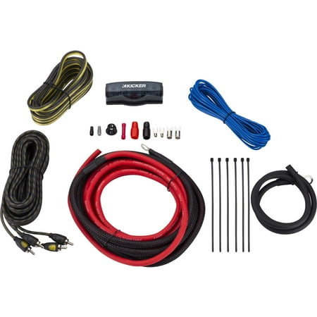 Kicker 12 Inch Comp R Woofer Includes Two 48CWR122 Package with 46CXA8001 Amplifier and wire kit