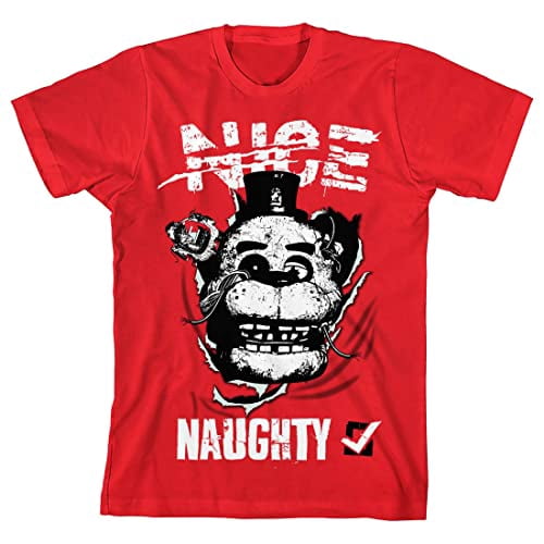 Five Nights at Freddy's Sister Location Fun Times Boy's Red T-shirt-XL