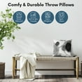 thumbnail image 2 of Americanflat 14"x14" Abstract Throw Pillow with Premium Polyester - Black and White, 2 of 8