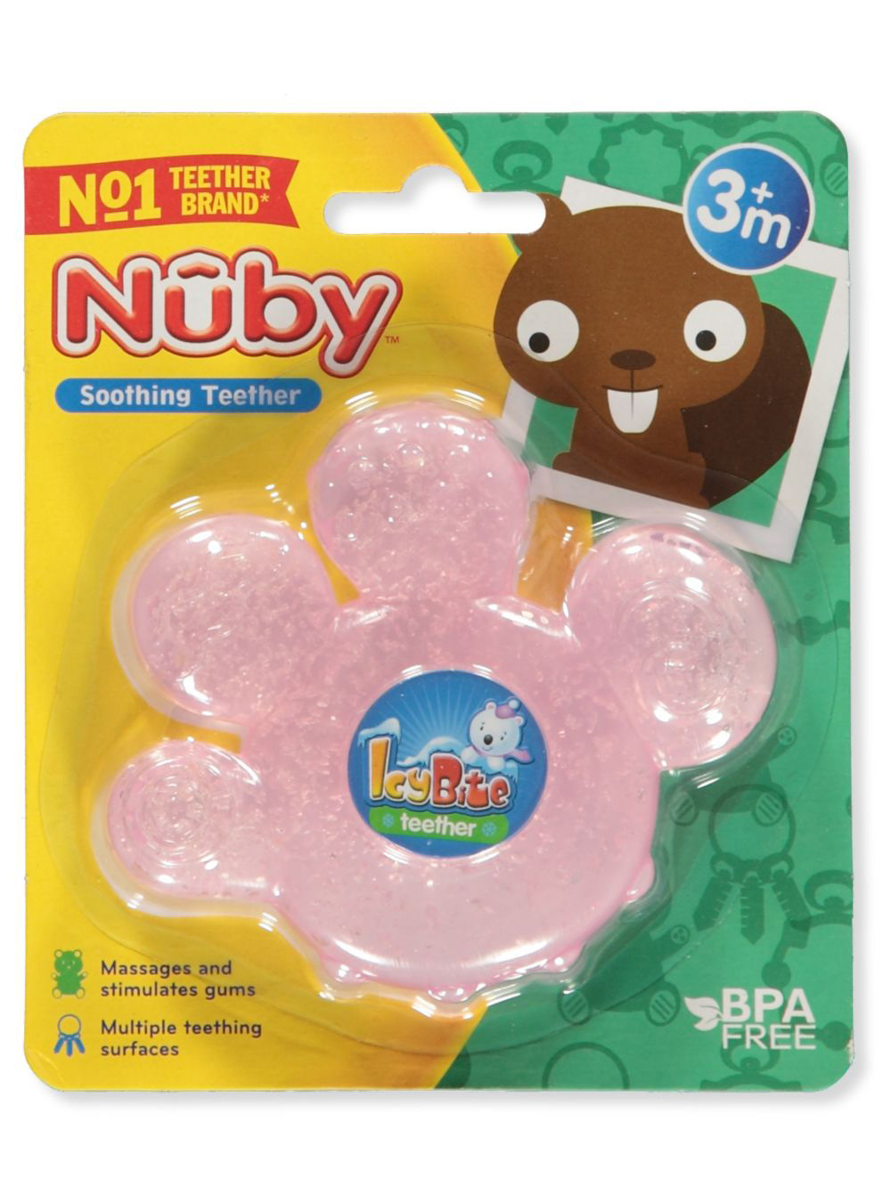 nuby soothing teether icybite