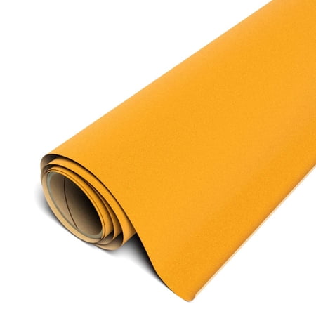 Siser StripFlock Pro Heat Transfer Vinyl 11.8" x 12" Sheet Yellow- Compatible with Siser Romeo/Juliet & Other Professional or Craft Cutters - Layerable - CPSIA Certified