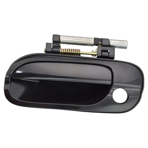 TRQ Door Handle with Keyhole Smooth Black Front Outer Driver Side for Sentra DHA48966