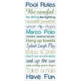 thumbnail image 2 of Pool Rules White Wash 3 Poster Print by Lauren Gibbons, 2 of 2
