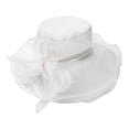 thumbnail image 5 of WEIYLL Chapeaux de Soleil pour Femmes Robe Grand Ombre Fleur Douche Nuptiale Plage Protection Solaire Couvre-Chef, 5 of 5