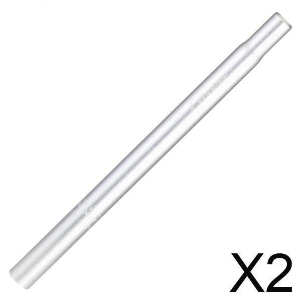 DYNWAVECA 2xMTB Bike Seatpost Alloy Adjust Rigid Seat Post Support Rod Repair 27.2x350mm