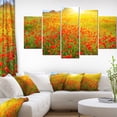 thumbnail image 1 of Beau Soleil sur les Champs de Coquelicots - Impression sur Toile Florale, 1 of 3