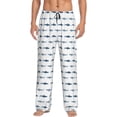 thumbnail image 1 of Fotbe Cute Shark Pantalones de Pijama para Hombre, Pantalones de Dormir, Pantalones de Casa con Cintura Ajustable y Bolsillos-3X-Large, 1 of 6