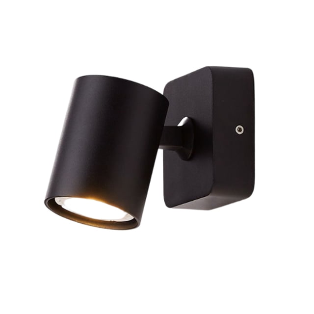 Toystoory Lámpara de noche montada en la pared, lámpara de noche para dormir, iluminación para sala de estar, lectura de 360 °, decoración de Iluminación y accesorios Negro Toystoory HA066253-02B