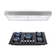 thumbnail image 1 of Combo Parrilla 76 cm cristal templado negro y Campana Slim Acero Inox 75 cm, 1 of 4