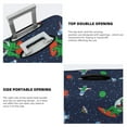 thumbnail image 5 of Lsque Dinosaur Astronaut Space Surfing Printed Luggage Cover, Travel Luggage Protector,Scratch and Dirt Resistant, Fits 18-32 Inch Luggage - Small, 5 of 9