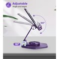thumbnail image 3 of Soporte para tableta SOJUNER giratorio con base giratoria de 360 grados, color morado, 3 of 6