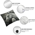 thumbnail image 4 of Nawypu Throw Pillow Covers Portrait Horse  Animal Brown Farm Head for Living Room Bedroom Sofa Set of 2, 4 of 6
