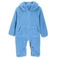 thumbnail image 6 of IVEYRTF Childrens Bear Babysuit Leggings Girls and Boys Winter Sweaters Hooded Jumpsuit Snow Suit for 1-18 Months(Blue,9-12 Months), 6 of 9