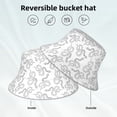 thumbnail image 2 of Fotbe Hand Drawn Snake Sombrero Tipo Pescador con Estampado – Sombrero de Sol de Algodón de Moda para Playa, Golf, Pesca, 2 of 6