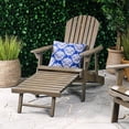 thumbnail image 2 of Glavbiku Soild Wood Reclining Adirondack Chair,Outdoor Chairs with Footrest,Gray, 2 of 14