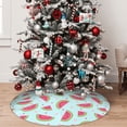 thumbnail image 5 of Sikiie Watermelon 30-48 inches {designName} Print Christmas Tree Skirt Snowman Xmas Tree Skirt with Edge Christmas Decorations for Holiday Party48", 5 of 7
