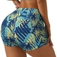 thumbnail image 2 of Fotbe Hawaiian Style Seamless Shorts, Womens Workout Shorts High Waist Stretch Booty Short for Gym/Yoga/Running/Biking-Large, 2 of 9