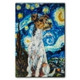 thumbnail image 3 of Smooth Fox Terrier Dog Starry Night Canvas Wall Art Prints, Dog Art Canvas Painting Poster,Pet Canvas Painting Puppy Artwork 8x12 inches, 3 of 6