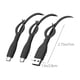 thumbnail image 3 of Juego de fundas protectoras de silicona para cable de datos de teléfono móvil | Protector de cable de carga antidobladuras | Compatible con Android, Apple, Lightning, USB tipo C | Protector de cable, 3 of 6
