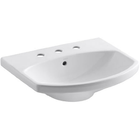 KOHLER K-2363-8-0 Cimarron Bathroom Sink Basin, White