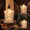 thumbnail image 6 of Halloween Ghost Decorations Outdoor Light Up Spooky Witch Costume for Party Porch Mantel Home Decor, 6 of 7