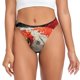 thumbnail image 1 of Balery Abstract Red Koi Fish Art Tangas de Algodón para Mujer con Estampado – Ropa Interior Sexy, Transpirable, G-string-4X-Large, 1 of 6