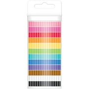 Doodlebug Monochromatic Washi Tape 8mmx12yds 12/Pkg-Stripe