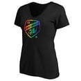 thumbnail image 2 of Women's Black FC Cincinnati Team Pride Logo V-Neck T-Shirt, 2 of 3