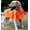 Orange, variant on Reflective Dog Raincoat Hooded Slicker Poncho Rainwear Waterproof Outdoor Rain Jacket Pet Products Clothes for Small to 5X-Large Dogs (XS, Blue)