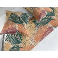 thumbnail image 2 of Ethnic Boho Bed Runner Set, Tropical Vibes Colorful Design Palm Tree Leaves on Tribal Back, Decorative Bedding Scarf & 2 Pillow Shams for Hotels Homes, Queen, Burnt Sienna and Dark Teal, by Ambesonne, 2 of 3