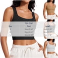 thumbnail image 3 of GUACER Crop Tank Tops for Women Ribbed Built-in Padded Bra, Square Neck Sleeveless Fitted Casual Camisole for Summer, 3 of 8