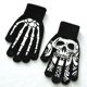 thumbnail image 3 of Guantes de esqueleto fluorescente Balleenshiny para niños, niñas, mitones, guantes de calavera, guantes luminosos de punto con estampado de invierno cálido, 3 of 5