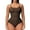 Coffee, variant on Defitshape Women's Shapewear Bodysuit Seamless One Piece Stomach Slimming Brief Waist Trainer Tummy Control Body Shaper Open Crotch Butt Lifter Body Briefer Spaghetti Straps Black Small