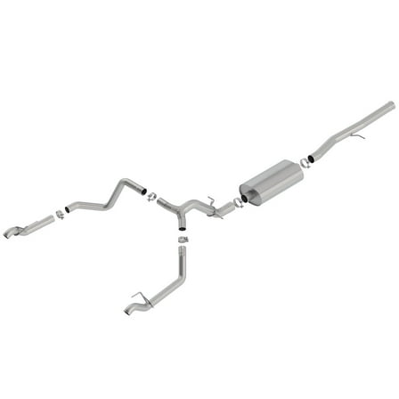 Borla 140771 Cat-Back Single Dual Split Rear Exit Exhaust System Kit