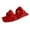 Red, variant on VerPetridure Women's Platform & Wedge Sandals Women's Summer Flat Fashion Casual Daily Slippers Outdoor Pleated Slip On Shoes