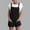 Black, variant on Baqcunre Women's Comfortable Casual Suspender Shorts Solid Color Overalls with Pockets,Color Blue,Size S-XL