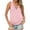 Pink, variant on Sleeveless Tops for Women Tank Top for Women Camisole Tops for Women Tank Tops Womens Tops Women's Short Sleeved Solid Color V Neck Vest Polyester Spandex 1PC Top Blue L