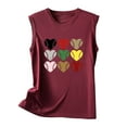 thumbnail image 3 of Birdeem Mode Femmes Été Col Rond Sans Manches Imprimé Débardeur Blouse Décontractée, 3 of 4