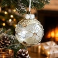 thumbnail image 2 of Aurorax Christmas Ball Ornaments 3 Inches,White Christmas Ball Decorations,Hanging Glitter Clear Home Decor for Indoor Xmas Tree Party, 2 of 7