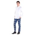 thumbnail image 3 of SoCal Look Men's DJ Plus All Over Check Pattern Dress Pant Blue 32WX30L, EU40, 3 of 4