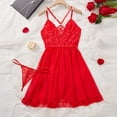 thumbnail image 7 of Levmjia Women's Lace Sleepwear Set Sleeveless Nightgown and Panties Two Piece Outfit For Women Soft Comfortable Sleepwear For All Seasons, 7 of 7