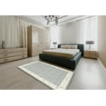 thumbnail image 5 of Ahgly Company Machine Washable Indoor Rectangle Contemporary Dark Goldray Area Rugs, 2' x 5', 5 of 7