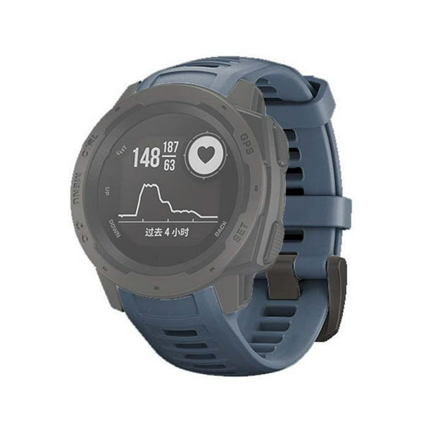 AMZER Soft Replacement Watch Strap for Garmin Instinct/ Solar/ Tactical 22mm - Navy Blue - Walmart.com