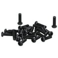 thumbnail image 1 of Wchiuoe DIN 7985,50pcs DIN 7985 Steel Pan Head Machine Screw Fully Threaded Black Zinc Plated Bolts Fastener,Pan Machine Screws, 1 of 8