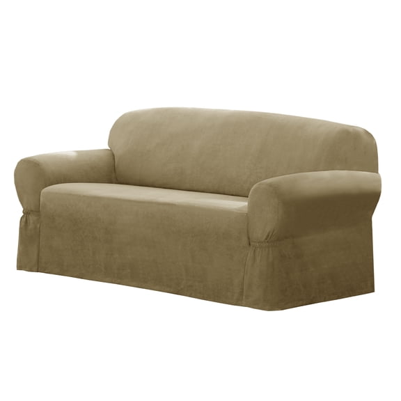 Mainstays Faux Suede 1-Piece Sofa Slipcover