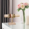 thumbnail image 6 of Bracelet Holder Jewelry Organizer Display Stand Stable Wooden 1 Layer for Men Women Bedroom Dresser, 6 of 9