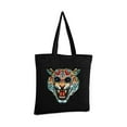 thumbnail image 2 of Awkward Styles Tiger Skull Tote Bag Skull Bags Day of Dead Party Accessories Skull Accessories Gothic Gifts for He Dia de Los Muertos Accessories, 2 of 5